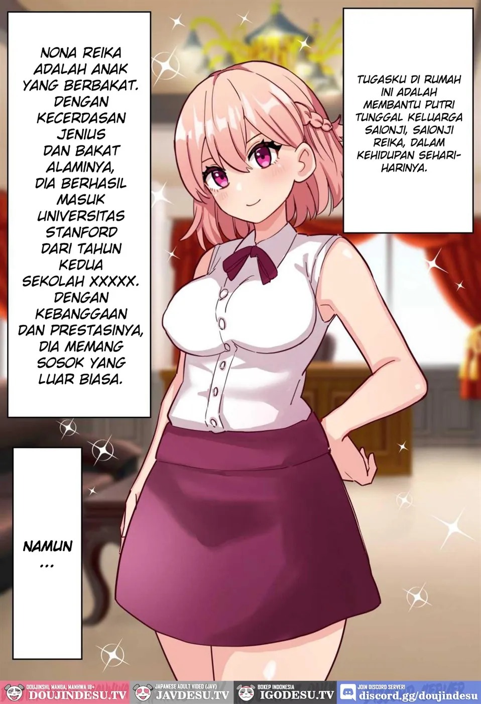 24-Jikan Oho-goe Doubutsu Koubi no Yakata ~Futanari Ojou-sama ga Bakunyuu Maid ni Chinpo Kanri Sareru Hanashi~: Chapter chapter-1 - Page 9
