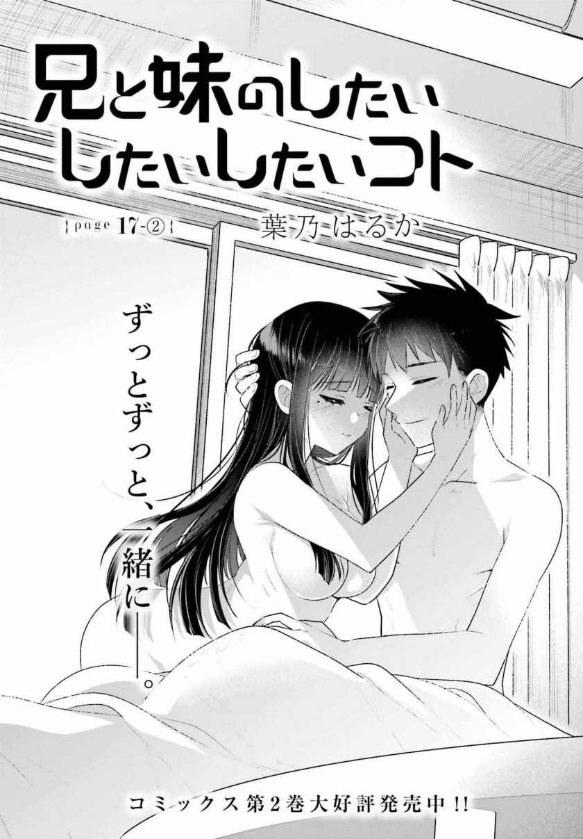 Ani to Imouto no Shitai Shitai Shitai Koto: Chapter chapter-17.2 - Page 2