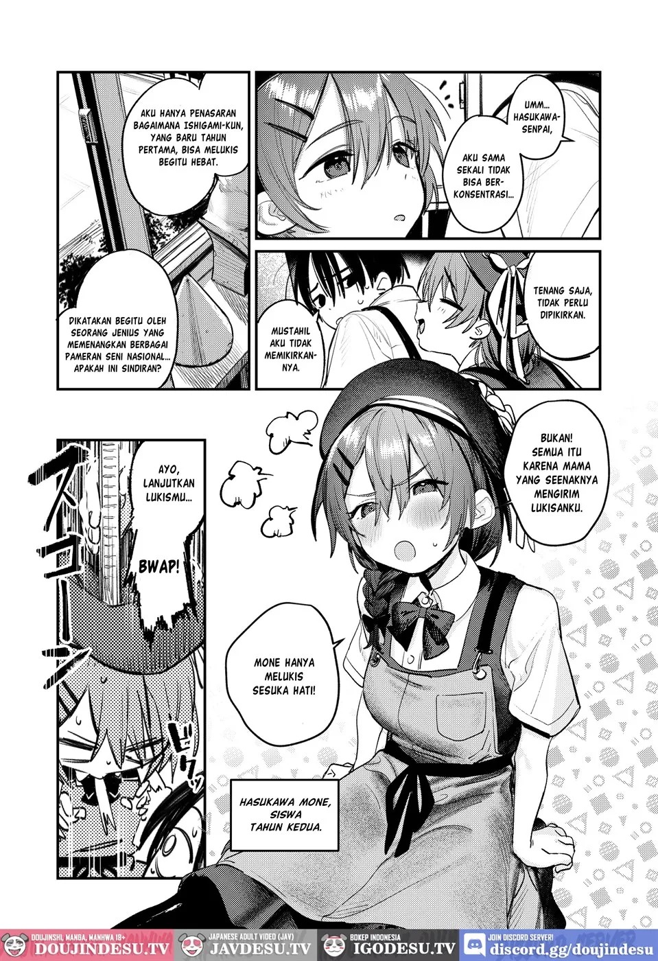 Bijutsubu Harem Katsudou Nisshi ~Senpai no Slump Kaishou ni Kyouryoku shitara, Ikioi de 3P suru Koto ni Natta Hanashi~: Chapter chapter-1 - Page 5