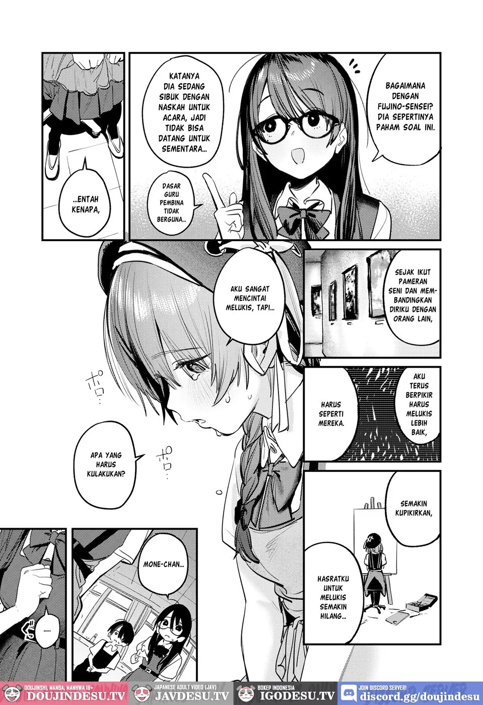 Bijutsubu Harem Katsudou Nisshi ~Senpai no Slump Kaishou ni Kyouryoku shitara, Ikioi de 3P suru Koto ni Natta Hanashi~: Chapter chapter-1 - Page 9
