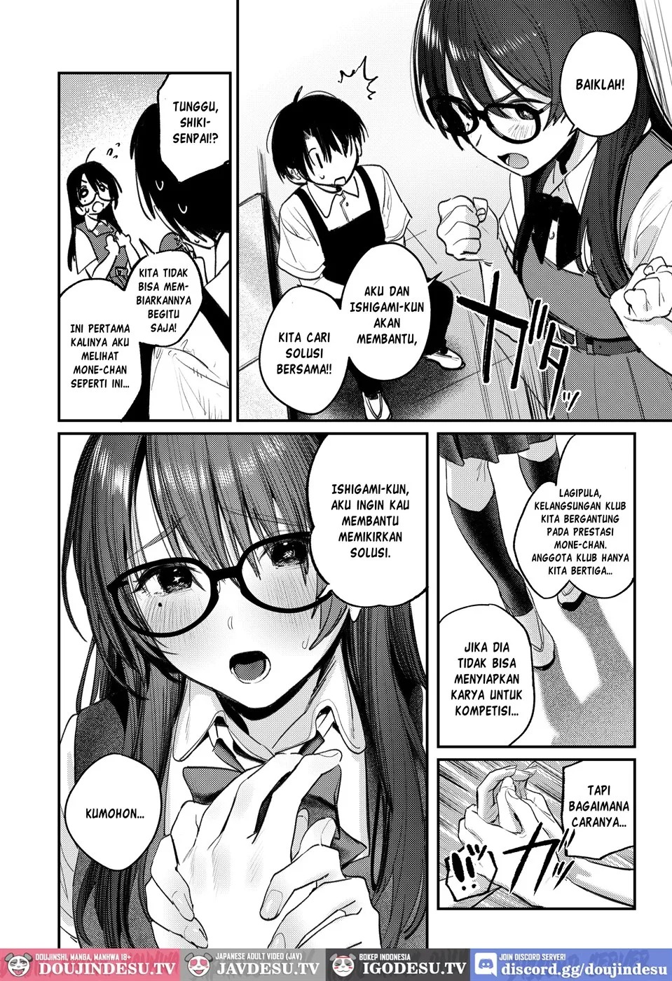 Bijutsubu Harem Katsudou Nisshi ~Senpai no Slump Kaishou ni Kyouryoku shitara, Ikioi de 3P suru Koto ni Natta Hanashi~: Chapter chapter-1 - Page 10