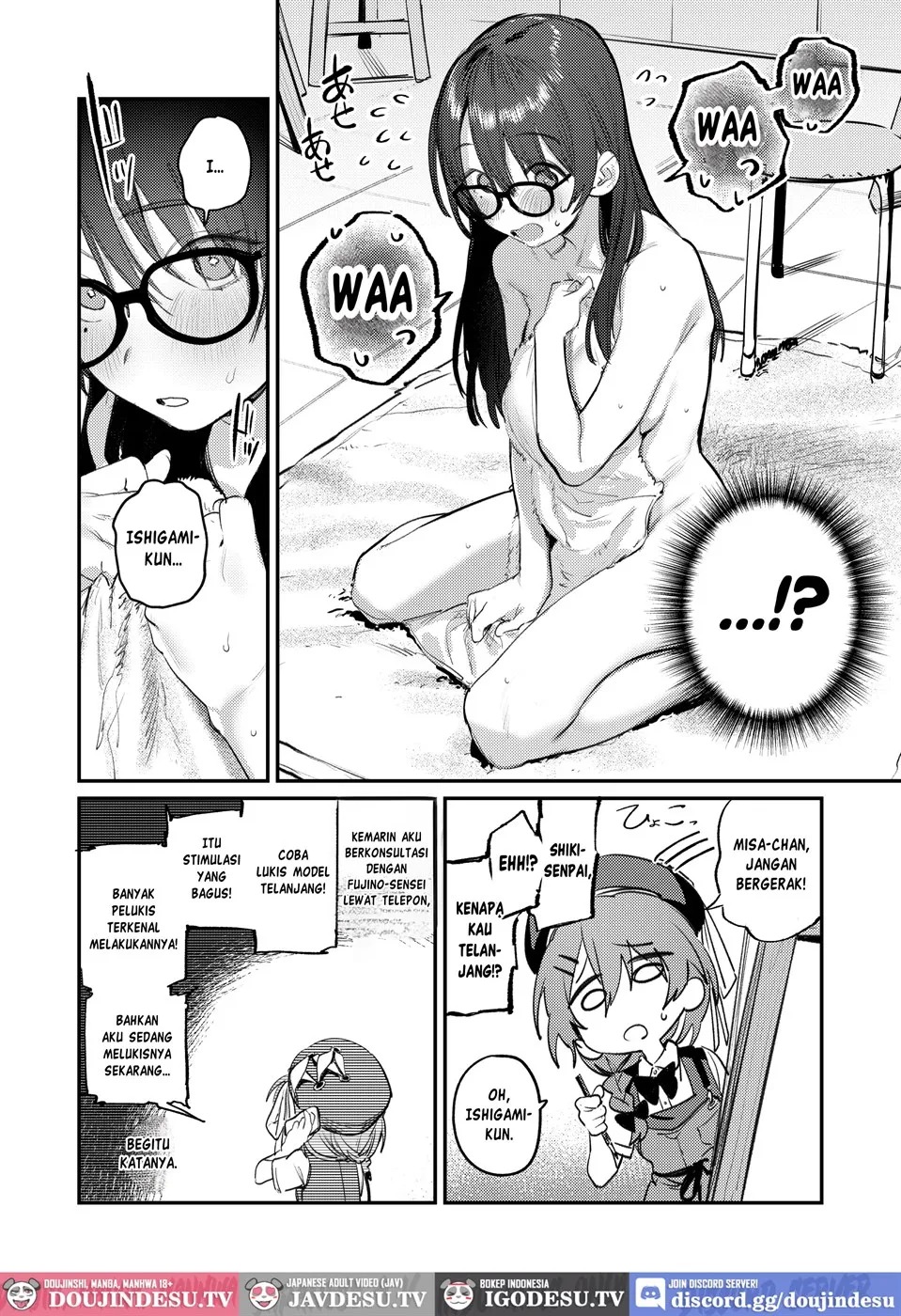 Bijutsubu Harem Katsudou Nisshi ~Senpai no Slump Kaishou ni Kyouryoku shitara, Ikioi de 3P suru Koto ni Natta Hanashi~: Chapter chapter-1 - Page 12