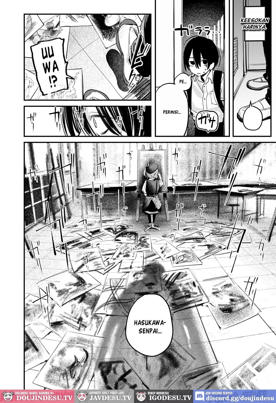 Bijutsubu Harem Katsudou Nisshi ~Senpai no Slump Kaishou ni Kyouryoku shitara, Ikioi de 3P suru Koto ni Natta Hanashi~: Chapter chapter-1 - Page 30