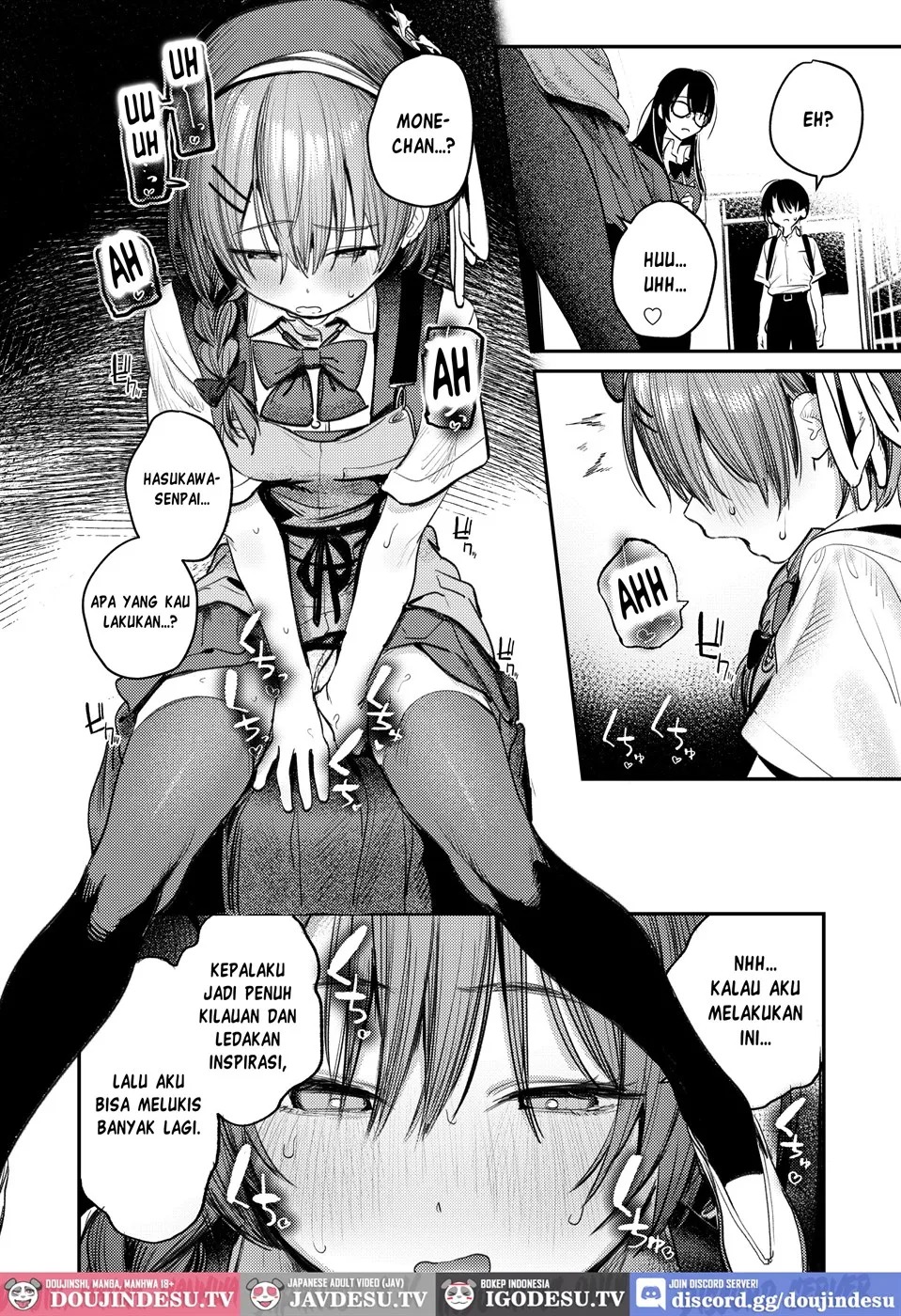 Bijutsubu Harem Katsudou Nisshi ~Senpai no Slump Kaishou ni Kyouryoku shitara, Ikioi de 3P suru Koto ni Natta Hanashi~: Chapter chapter-1 - Page 32