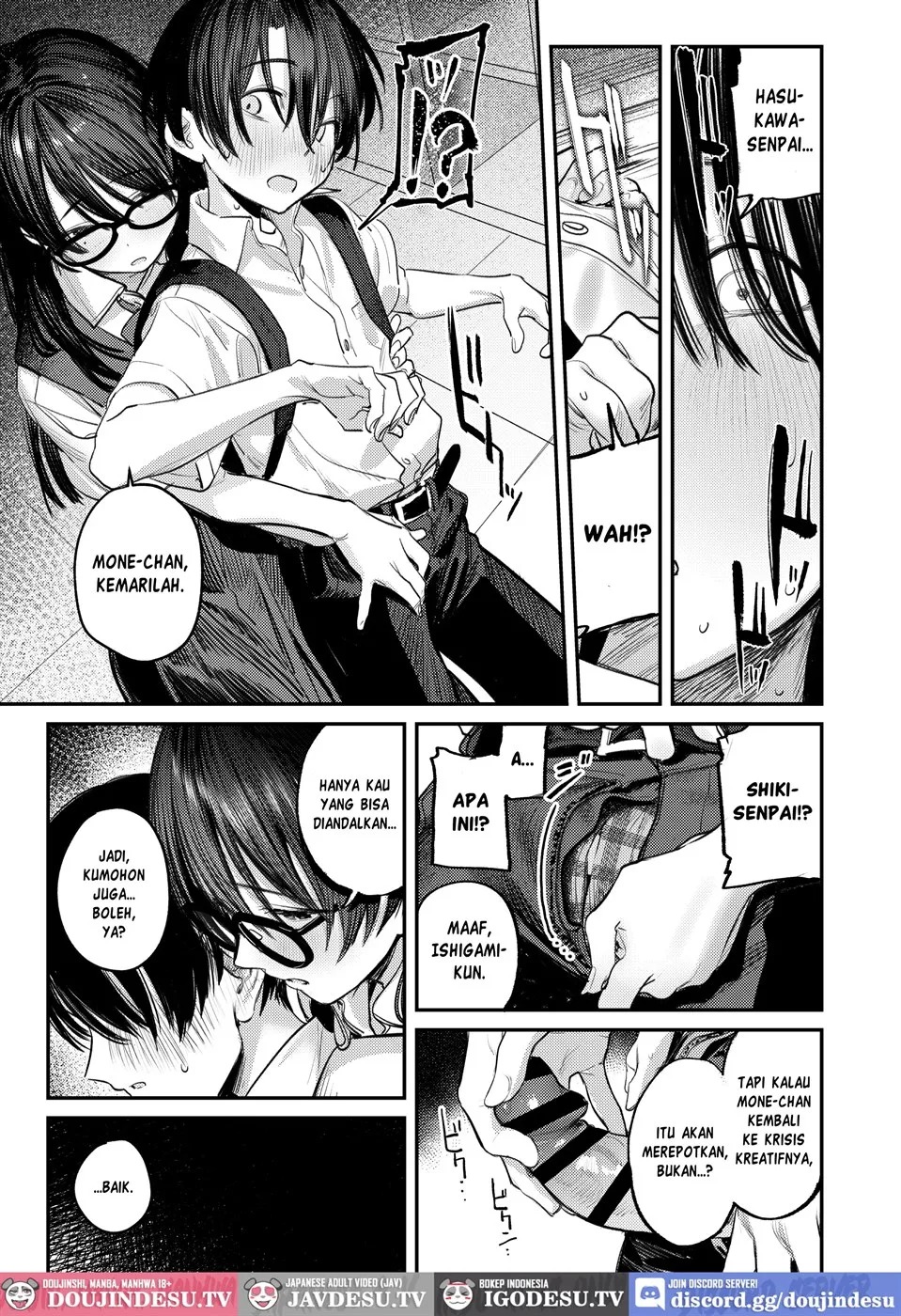 Bijutsubu Harem Katsudou Nisshi ~Senpai no Slump Kaishou ni Kyouryoku shitara, Ikioi de 3P suru Koto ni Natta Hanashi~: Chapter chapter-1 - Page 36