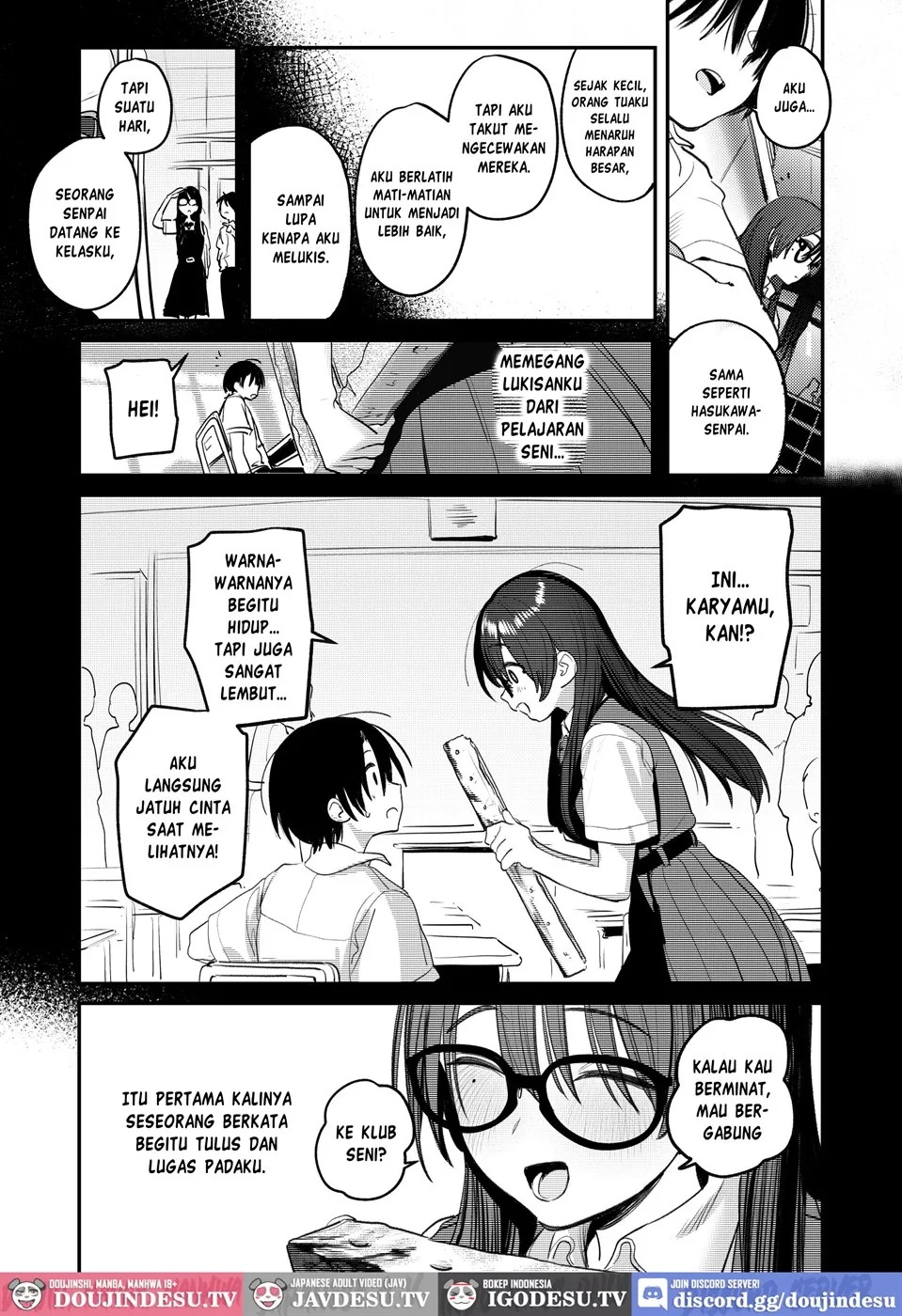 Bijutsubu Harem Katsudou Nisshi ~Senpai no Slump Kaishou ni Kyouryoku shitara, Ikioi de 3P suru Koto ni Natta Hanashi~: Chapter chapter-1 - Page 64