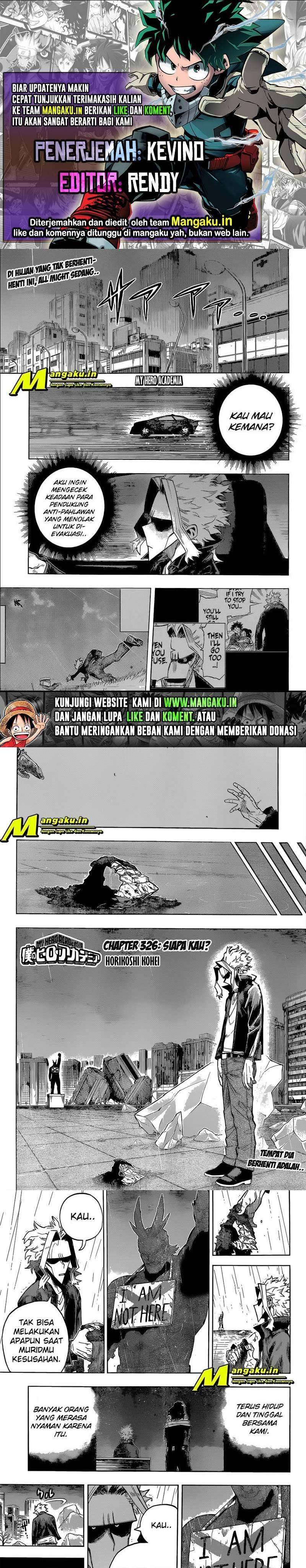 Boku no Hero Academia: Chapter chapter-326 - Page 1