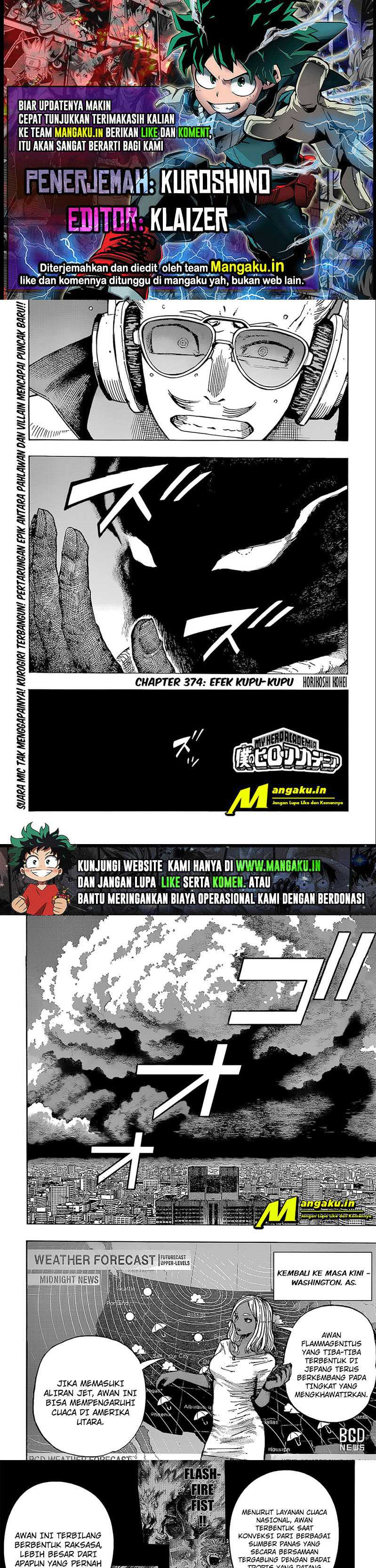 Boku no Hero Academia: Chapter chapter-374 - Page 1