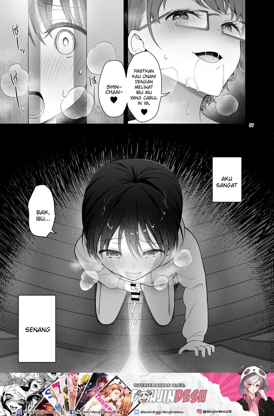 Boku no Mama wa Otouto no Mae de dake Dosukebe ni Naru: Chapter chapter-1 - Page 59