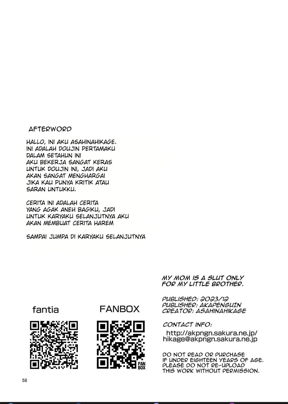 Boku no Mama wa Otouto no Mae de dake Dosukebe ni Naru: Chapter chapter-1 - Page 60