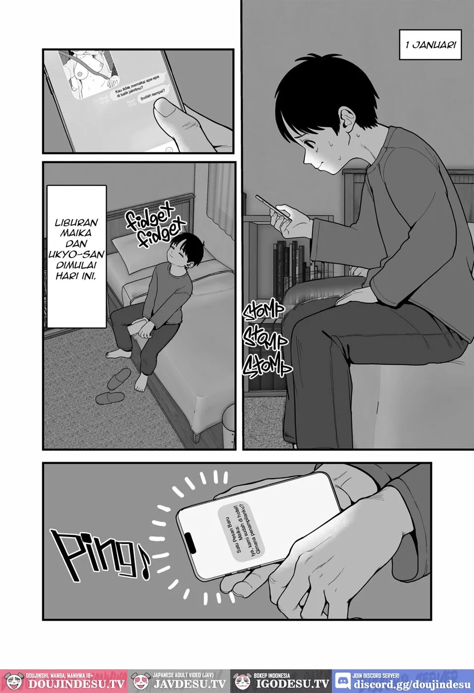Boku to Kanojo to Goshujin-sama no Fuyuyasumi: Chapter chapter-3 - Page 8