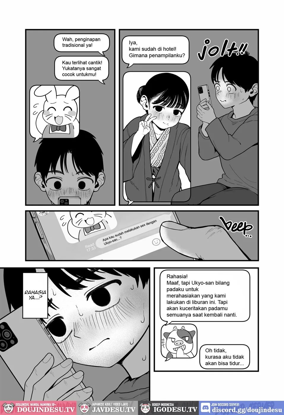 Boku to Kanojo to Goshujin-sama no Fuyuyasumi: Chapter chapter-3 - Page 9