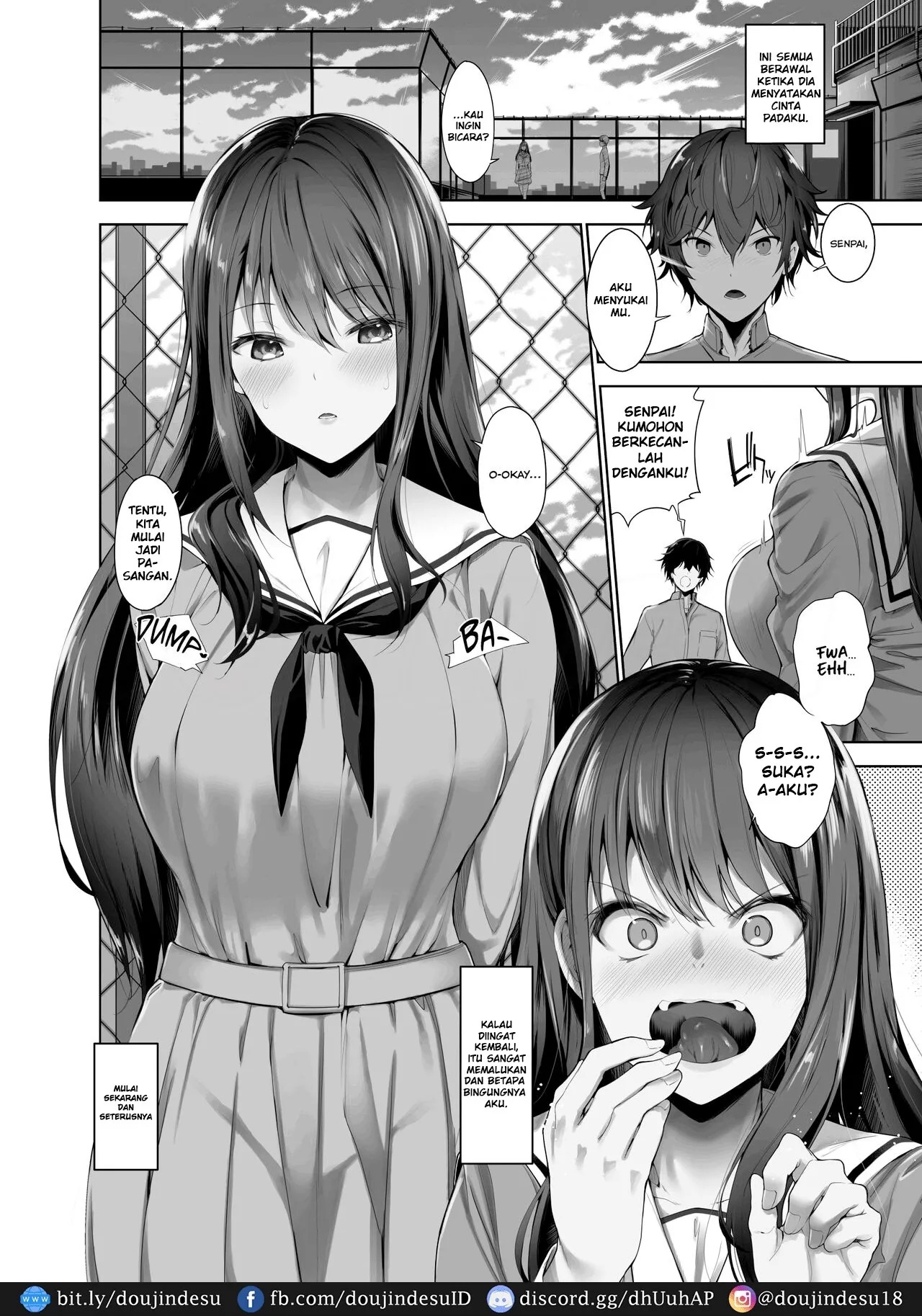 Boku to Riina Senpai no Himitsu no Bukatsudou ~Mysterious na Senpai ga Hatsujou Shite H ni Muchuu ni Naru Hanashi~: Chapter chapter-1 - Page 4