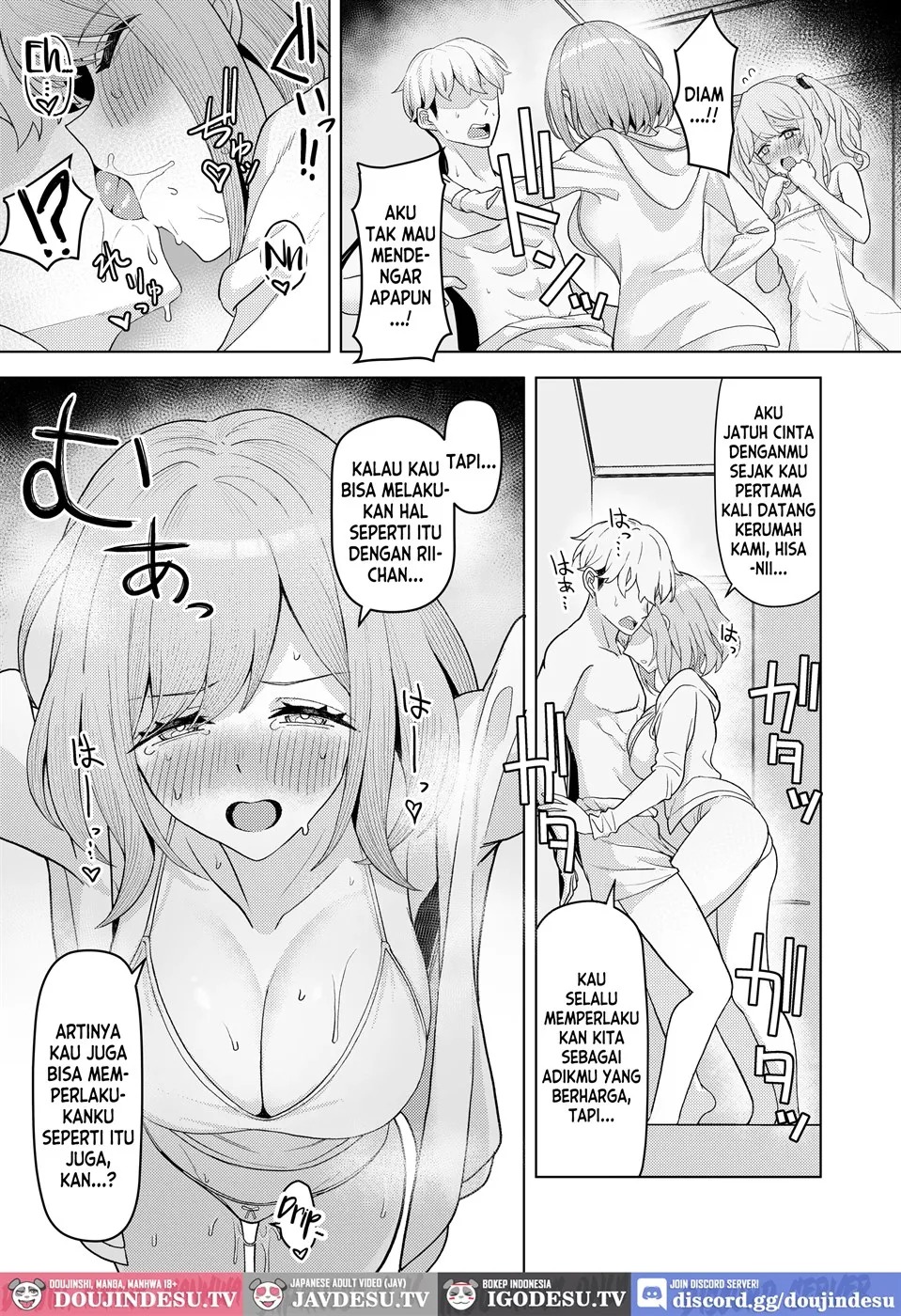 Chichi no Saikon de Doukyo suru Koto ni Natta Gibo no Gijou Shimai to Kawarugawaru Sex shite shimatta Hon: Chapter chapter-1 - Page 34