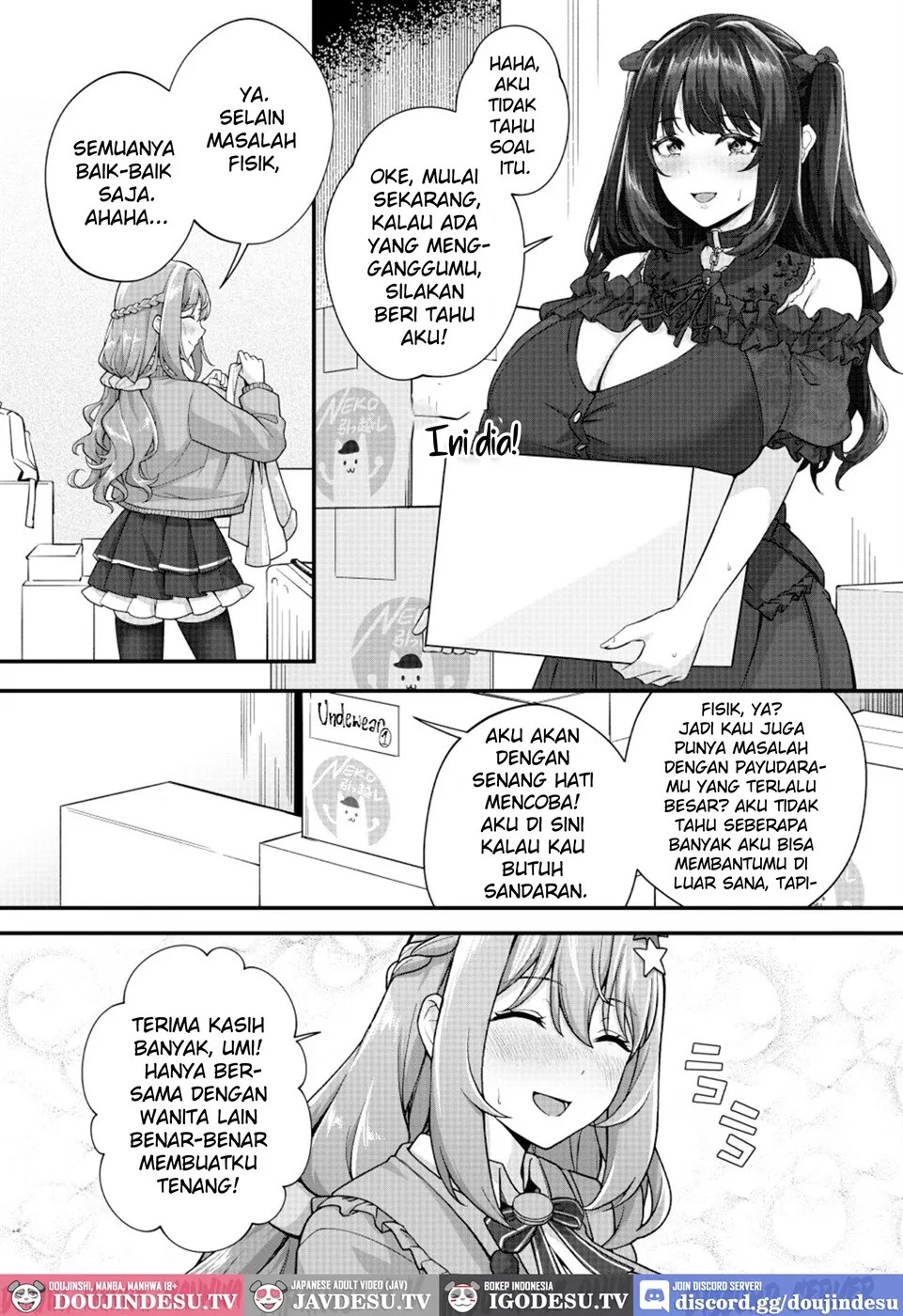 Chobakunyuu de Bonyuu Taishitsu no Watakushi to Hara ni Ichimotsu o Kakushite iru Jiraikei Joshi no Dousei Seikatsu: Chapter chapter-1 - Page 7