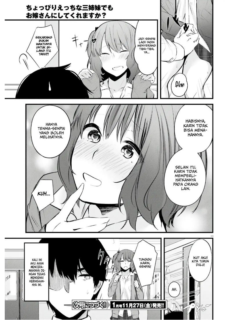 Choppiri H na Sanshimai Demo, Oyome-san ni Shite Kuremasu ka?: Chapter chapter-9 - Page 14