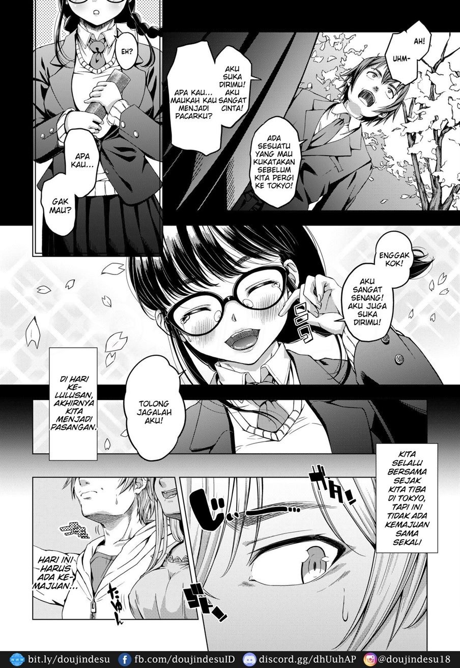 Daigaku Shingaku de Issho ni Joukyou Shita Kanojo ga Circle no Senpai ni Netorare Ochiru made -Rape Shojo Soushitsu Hen-: Chapter chapter-1 - Page 4