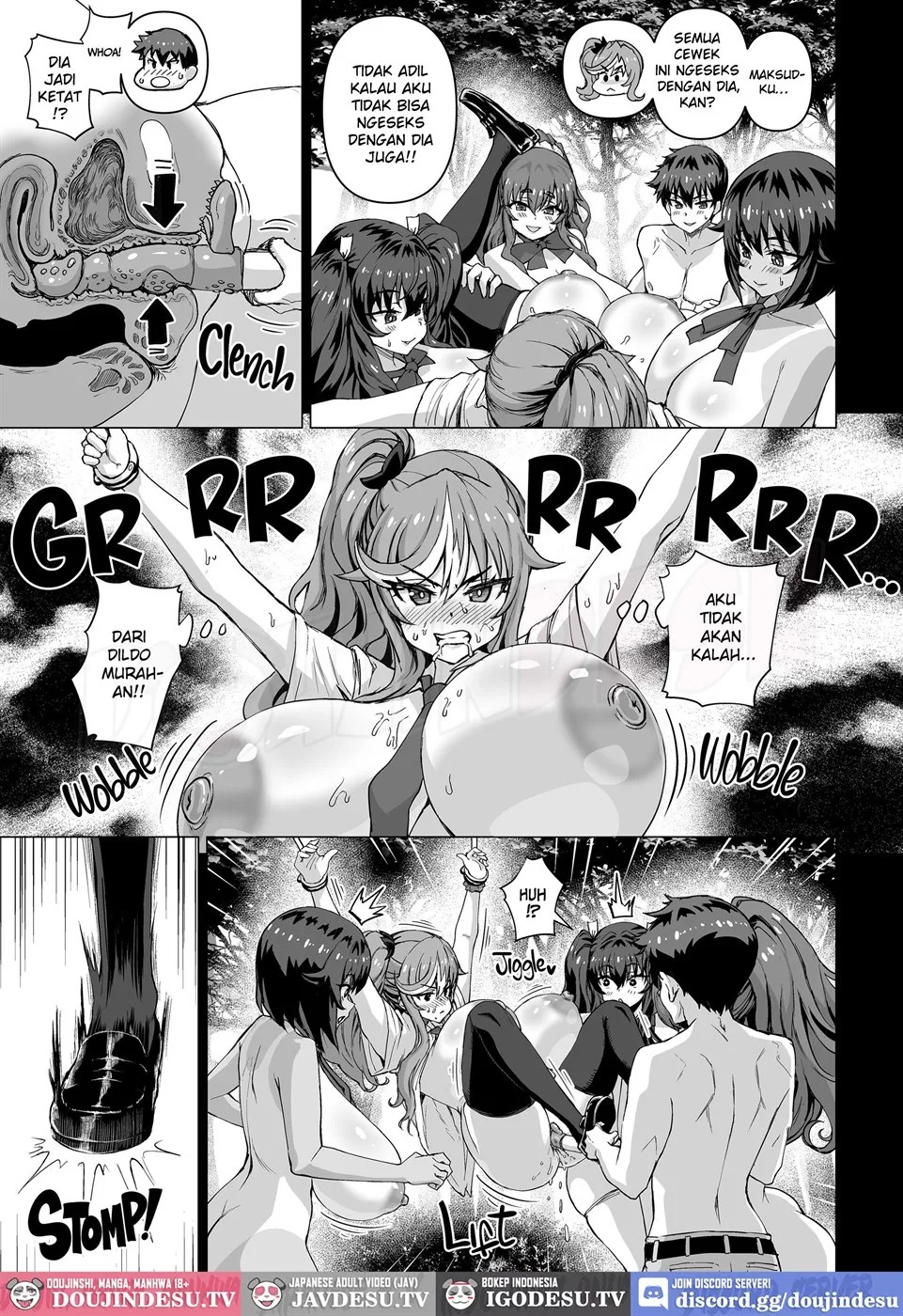 Dekachin ni Nattara Kyonyuu Osananajimi to Sono Kyonyuu Tomodachi-tachi ga Hatsujou shite Harem ni Natta!!: Chapter chapter-5 - Page 46