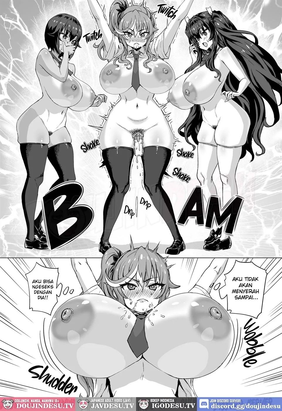 Dekachin ni Nattara Kyonyuu Osananajimi to Sono Kyonyuu Tomodachi-tachi ga Hatsujou shite Harem ni Natta!!: Chapter chapter-5 - Page 47