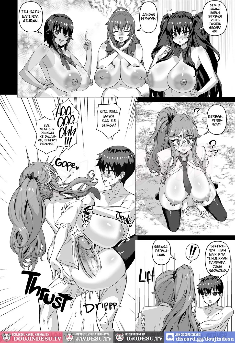 Dekachin ni Nattara Kyonyuu Osananajimi to Sono Kyonyuu Tomodachi-tachi ga Hatsujou shite Harem ni Natta!!: Chapter chapter-5 - Page 57