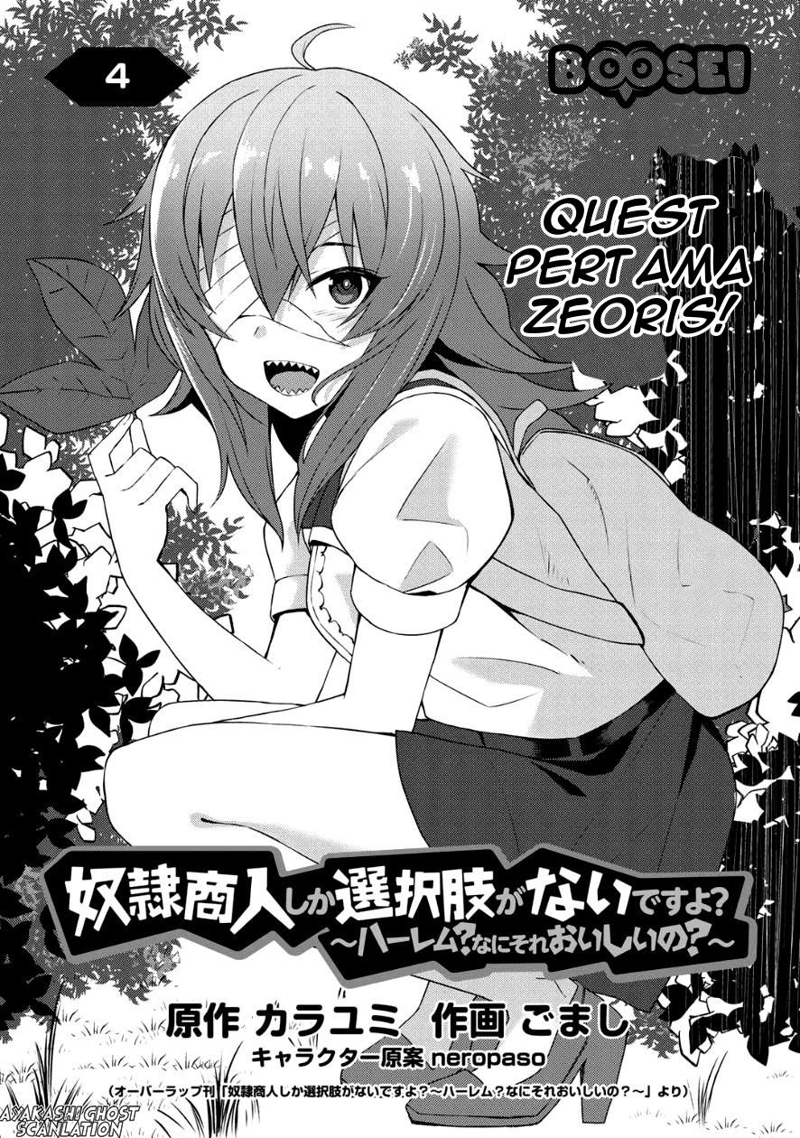 Dorei Shounin Shika Sentakushi Ga Nai desu Yo? ~Harem? Nani sore oishii no?~: Chapter chapter-4 - Page 2