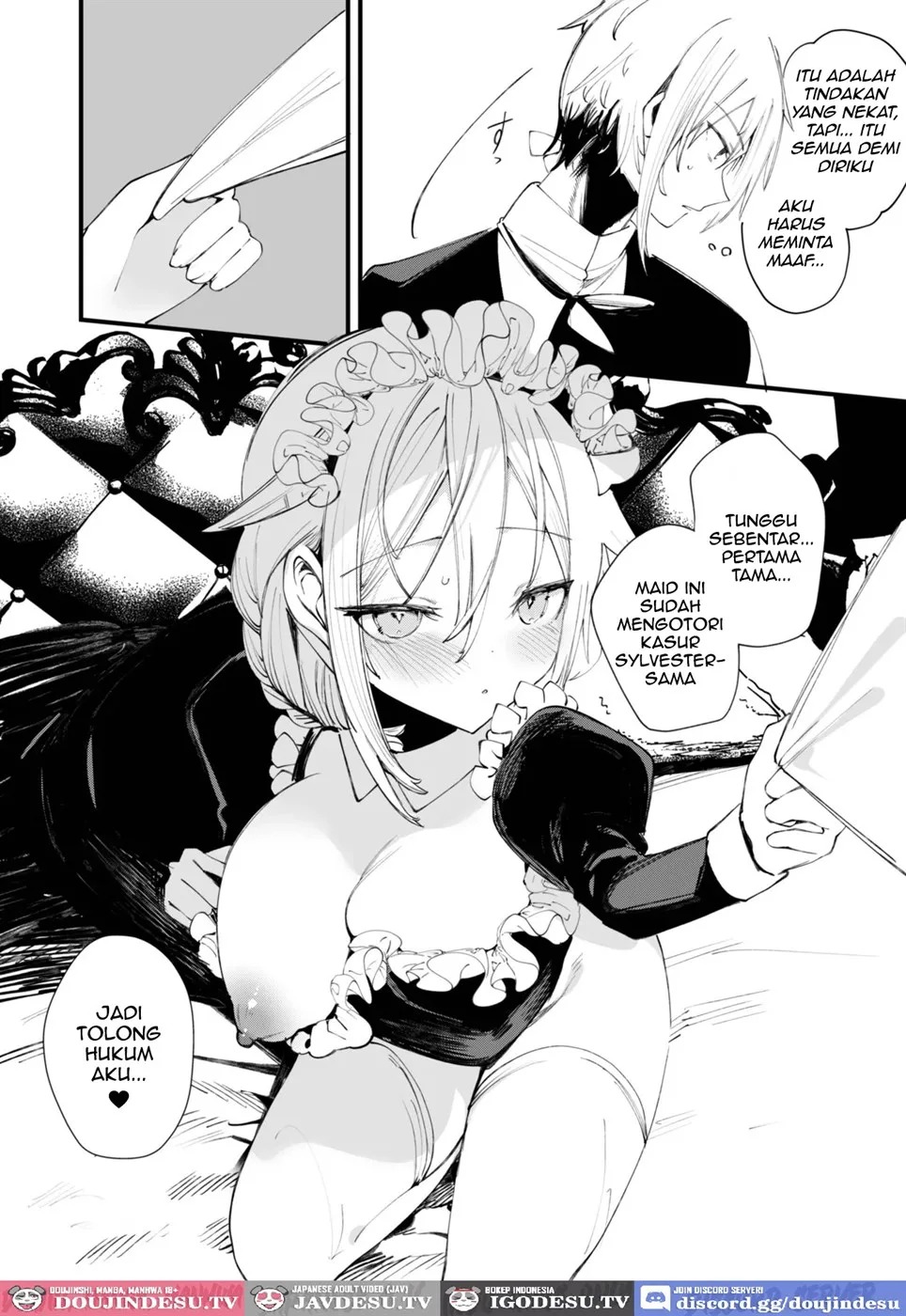 Downer na Dekachichi Maid-san wa Oshioki Gohoushi o Onedari suru. ~Honshou wa Gehin de Dosukebe Sugiru Sekkyokuteki na Meshitsukai~: Chapter chapter-1 - Page 63