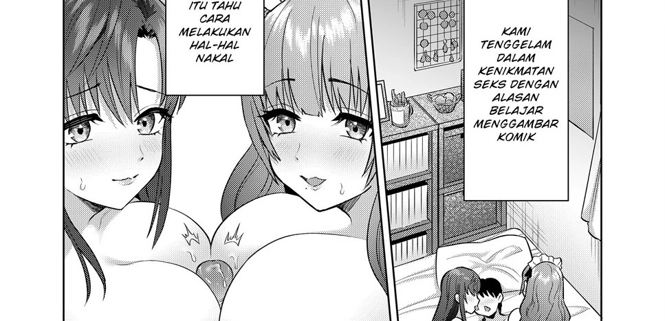 Ero Mangaka Shimai to Ecchi na Obenkyoukai: Chapter chapter-1 - Page 128