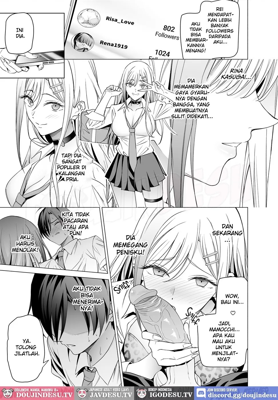 Ero SNS no Iine no Tame ni Sematte Kuru Gal no Hanashi: Chapter chapter-1 - Page 14