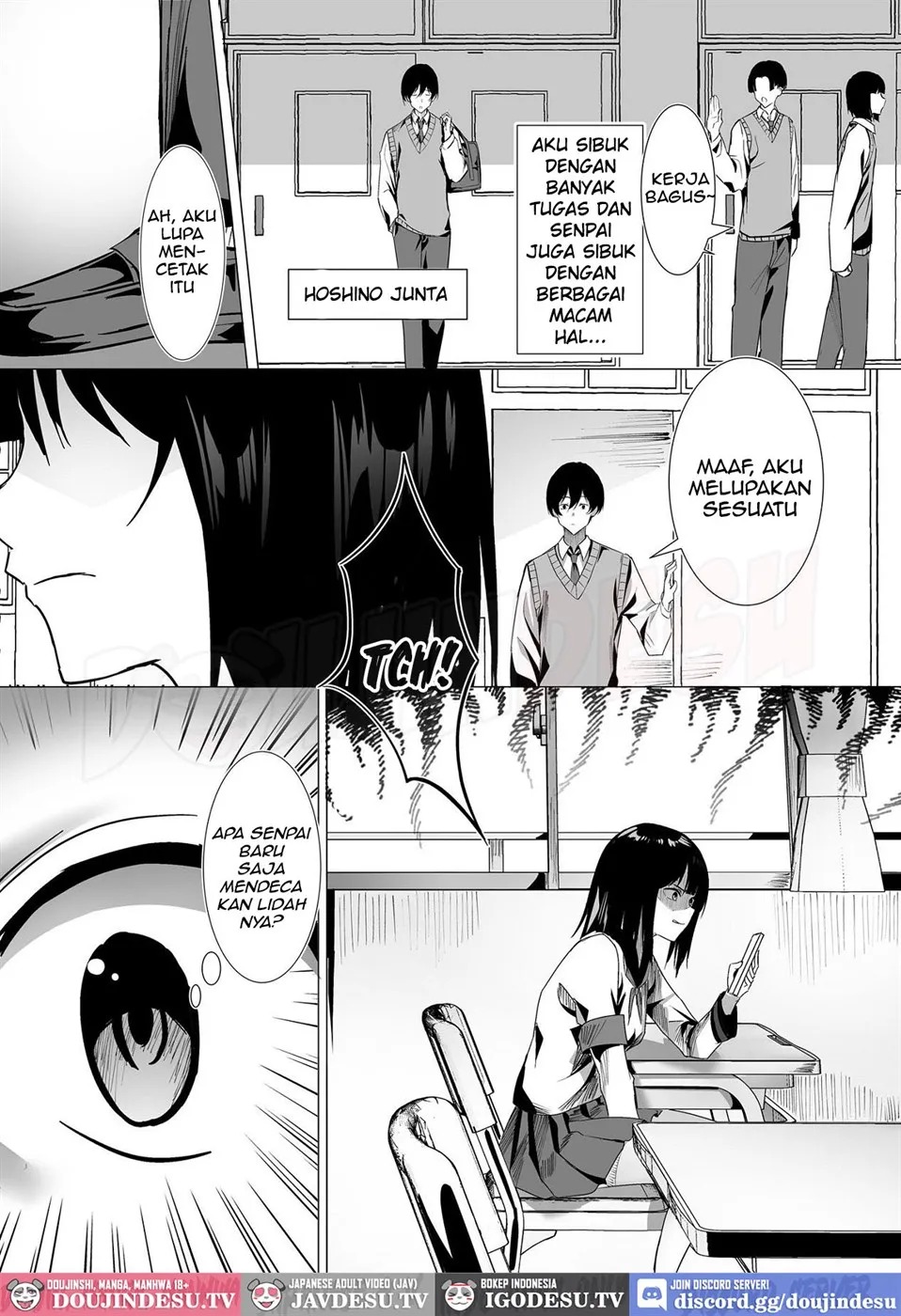 Fuku Kaichou wa Kakure Bitch-chan ~Akogare no Senpai to Himitsu no Houkago~: Chapter chapter-1 - Page 4