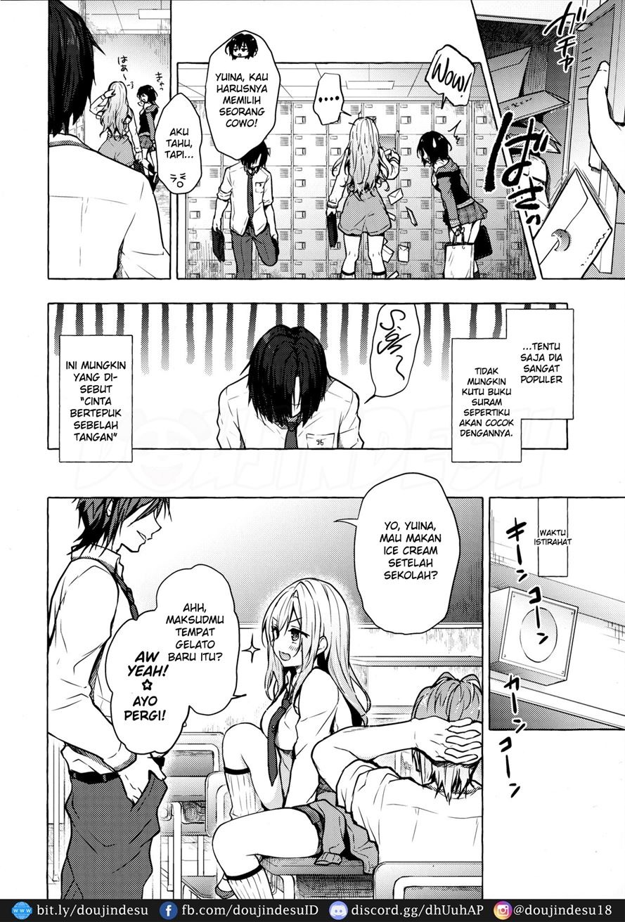 Gyaru Yuina-chan to Ecchi -Kataomoi no Kanojo ga Boku ni Sekimen!?-: Chapter chapter-1 - Page 5