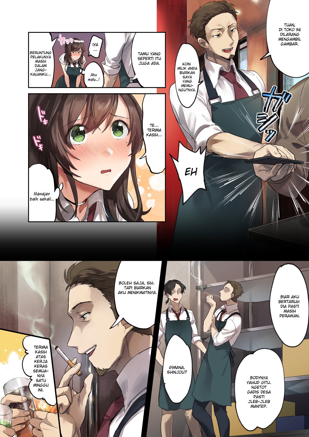 Hajimete no Gakusei Beit Shinjiteita Tenchou ni Datsu Shojo Sareta Tokai o Shiranai Gakusei: Chapter chapter-1 - Page 6