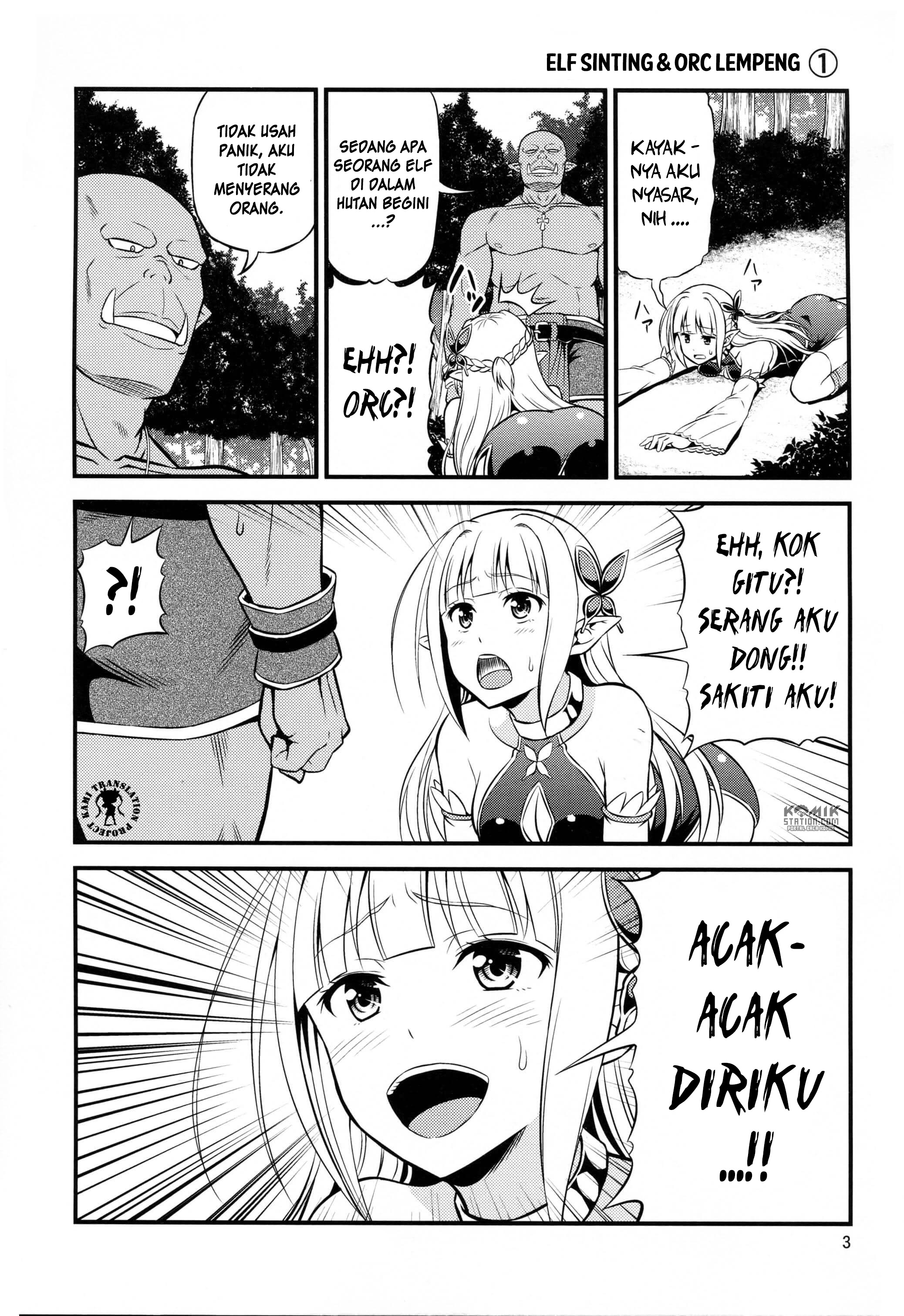 Hentai Elf to Majime Orc: Chapter chapter-1 - Page 3