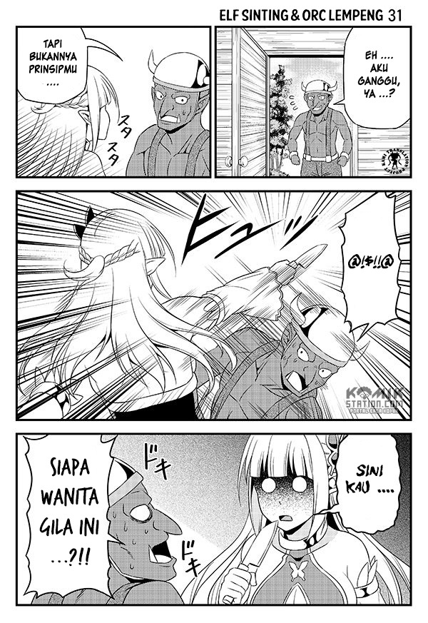 Hentai Elf to Majime Orc: Chapter chapter-4 - Page 9