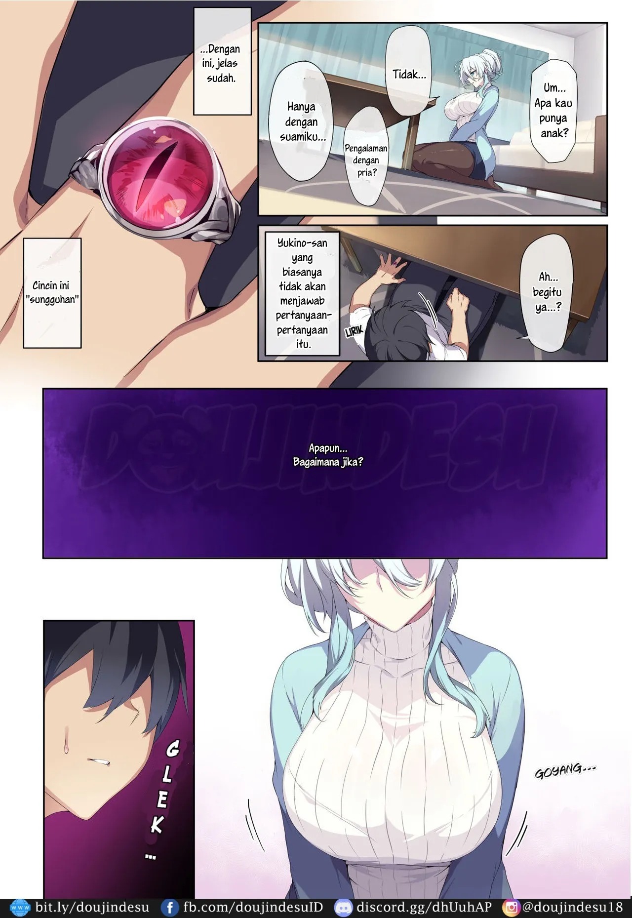 Hitozukiai ga Nigate na Miboujin no Yukionna-san to Noroi no Yubiwa: Chapter chapter-1 - Page 17