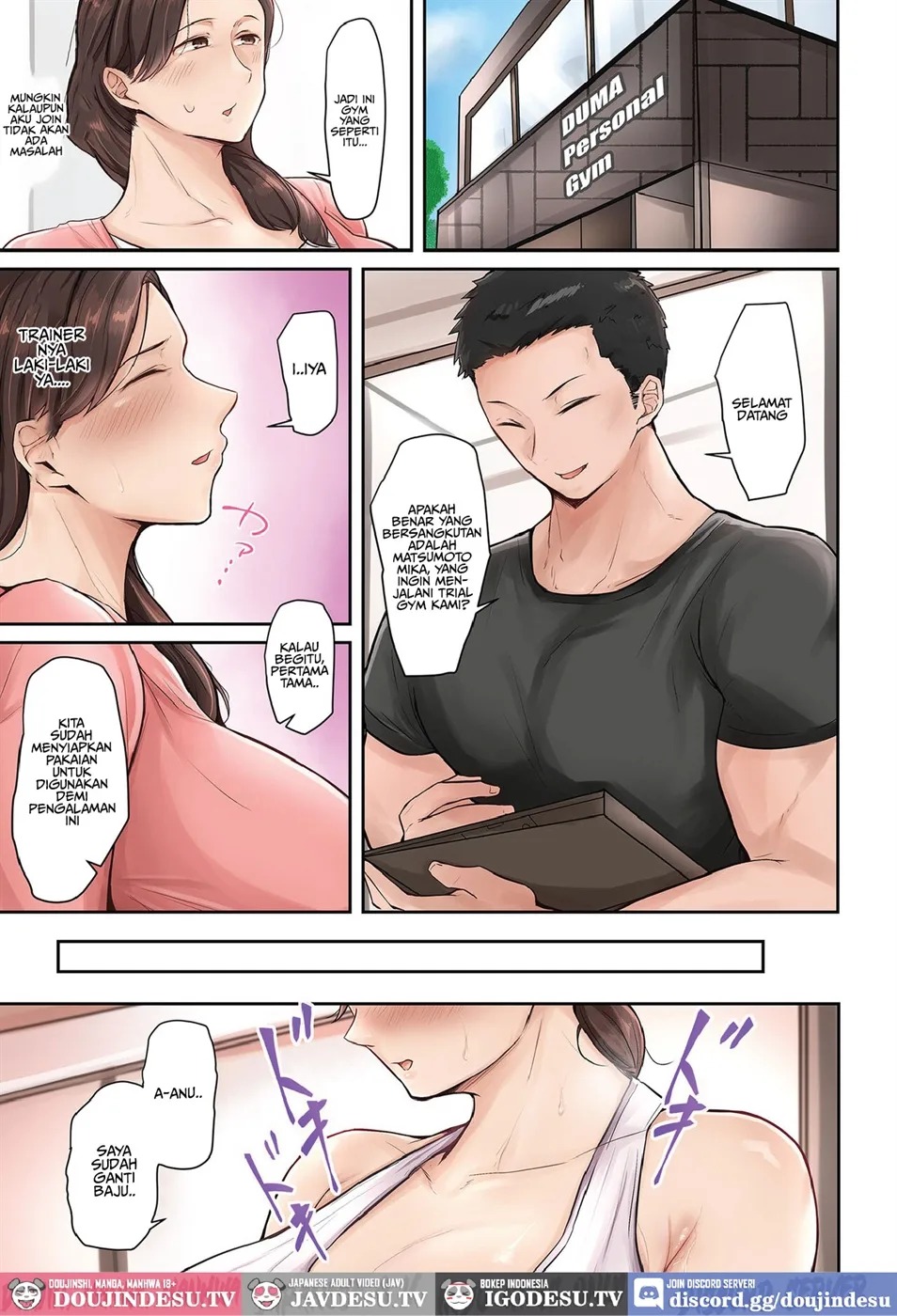 Hitozuma Chishuu Zetsurin Trainer no Nakadashi Stretch: Chapter chapter-1 - Page 4