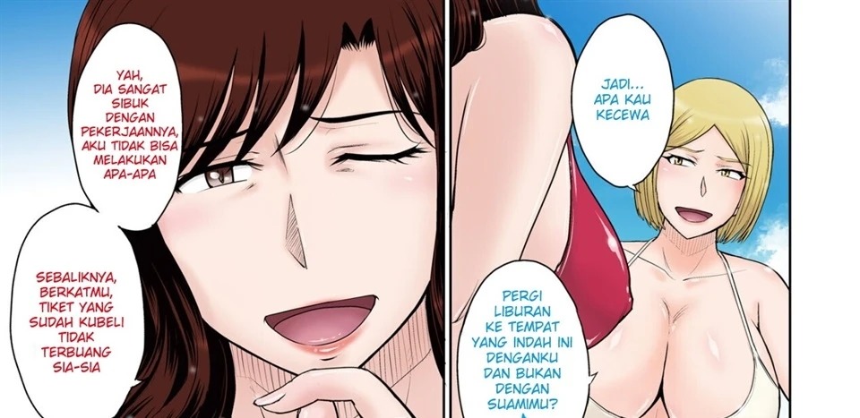 Hitozuma Nanpa! Namahame!! Resort Island: Chapter chapter-1 - Page 13