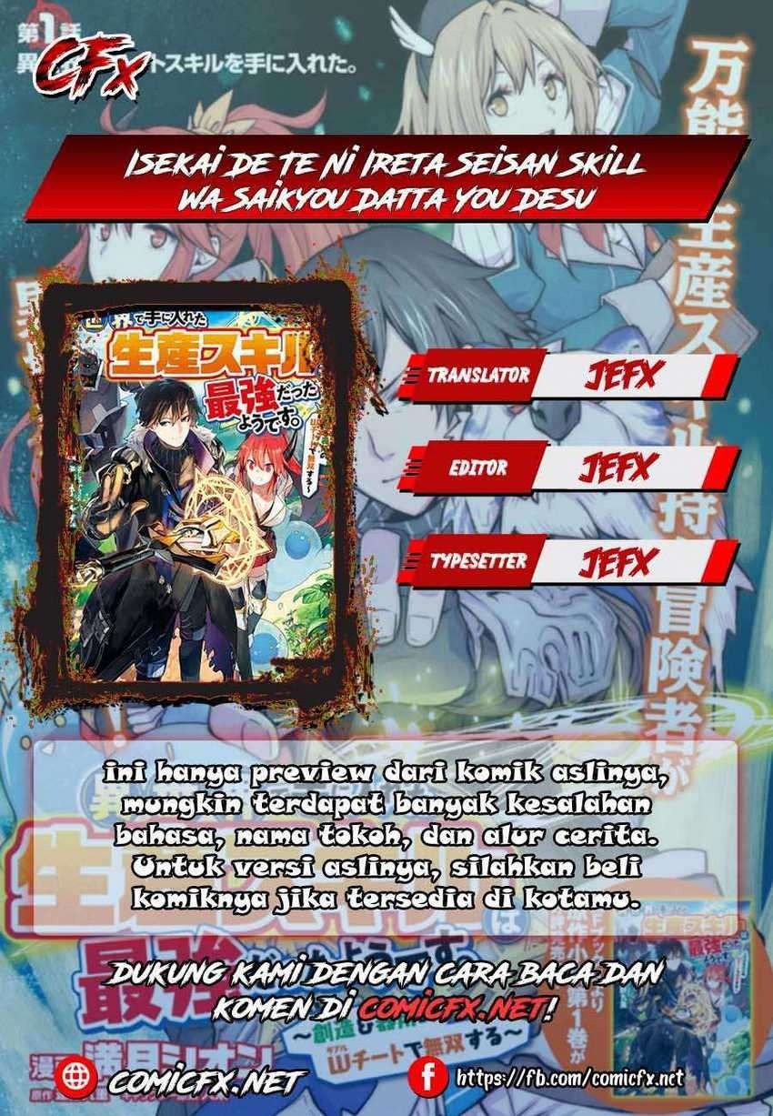Isekai De Te Ni Ireta Seisan Skill Wa Saikyou Datta You Desu: Chapter chapter-7.2 - Page 2