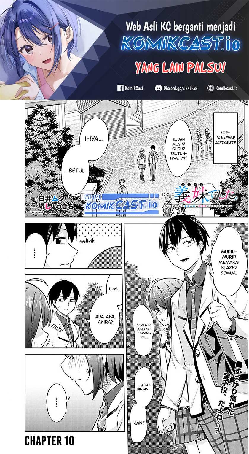 Jitsu wa Gimai (Imouto) deshita. ~Saikin de Kitagiri no Otouto no Kyorikan ga Yatara Chikaiwake~: Chapter chapter-10 - Page 2