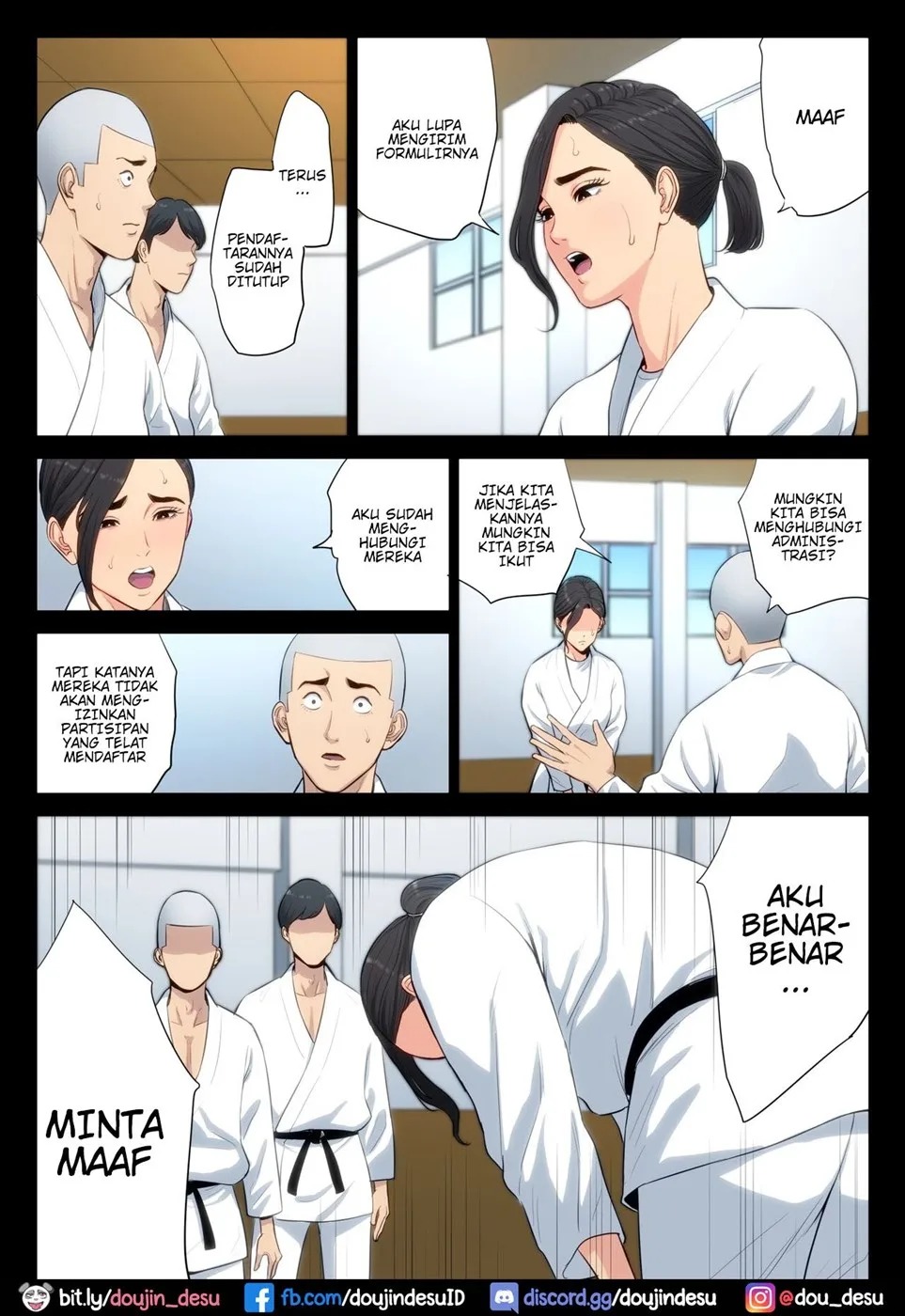 Juudoubu Komon no Onna Kyoushi ga Tsumihoroboshi no Tame ni Buin-tachi ni Mawasareru Hanashi.: Chapter chapter-1 - Page 14