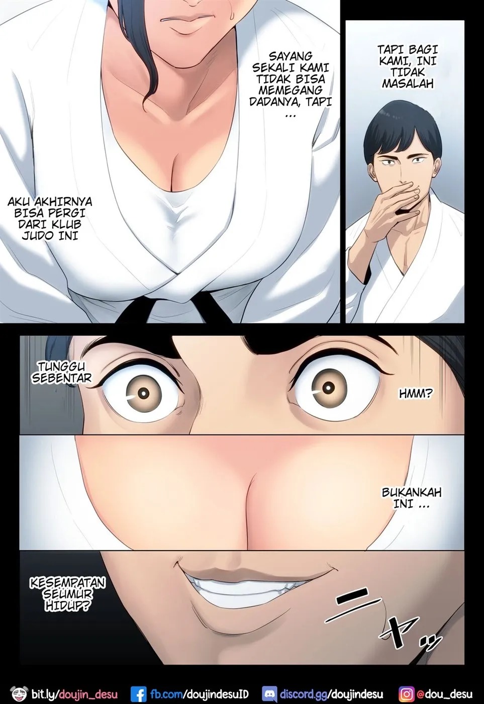 Juudoubu Komon no Onna Kyoushi ga Tsumihoroboshi no Tame ni Buin-tachi ni Mawasareru Hanashi.: Chapter chapter-1 - Page 16