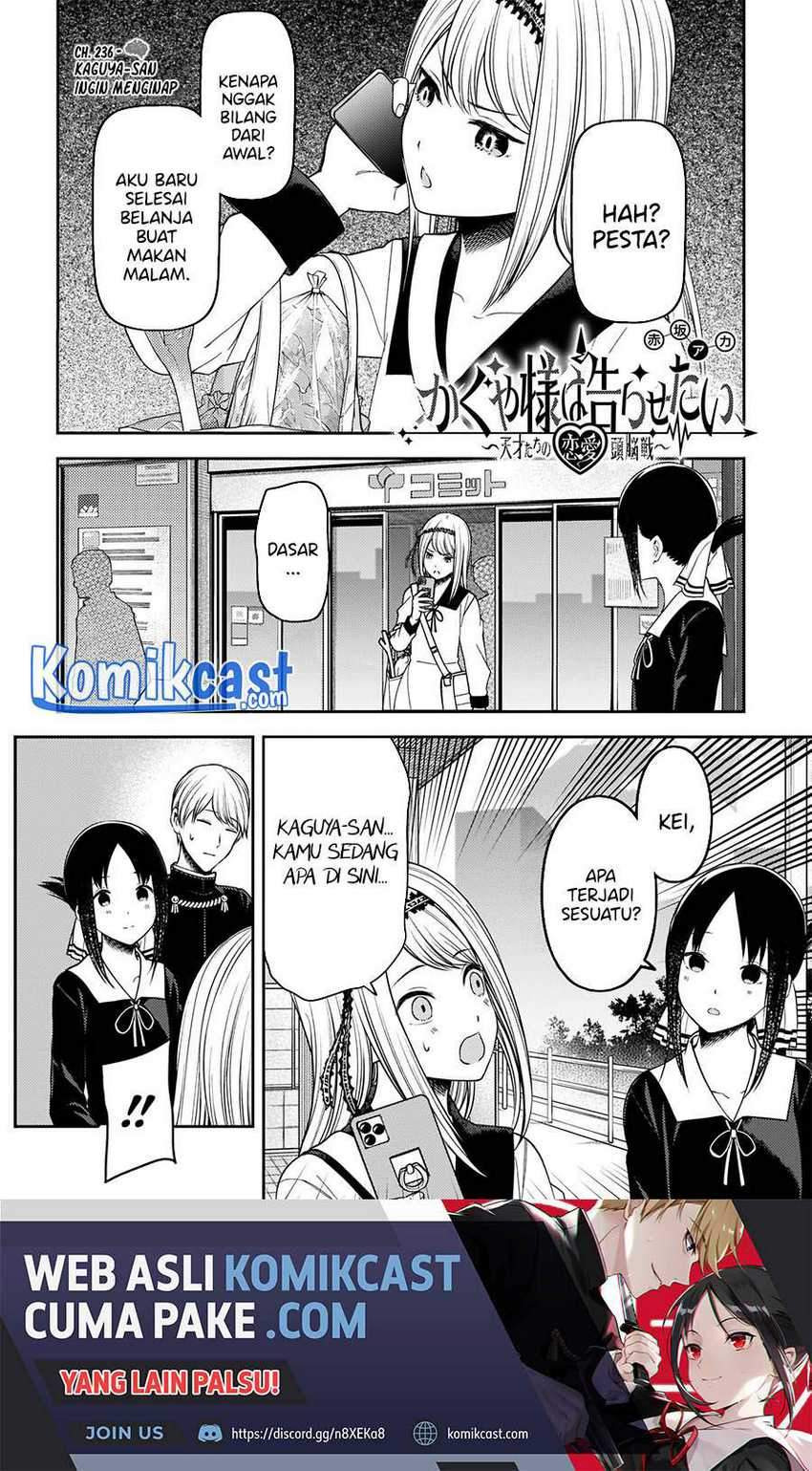 Kaguya-sama wa Kokurasetai – Tensai-tachi no Renai Zunousen: Chapter chapter-236 - Page 2