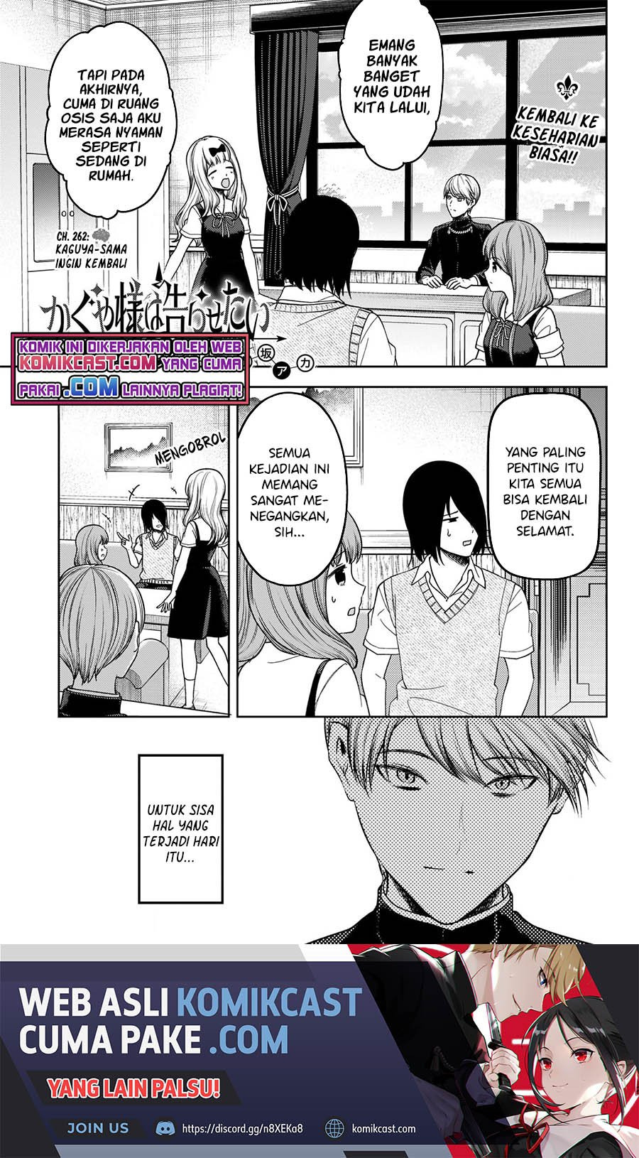 Kaguya-sama wa Kokurasetai – Tensai-tachi no Renai Zunousen: Chapter chapter-262 - Page 2