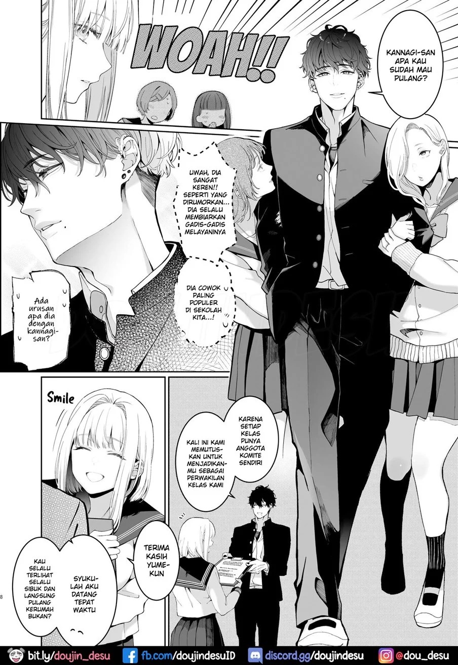 Kannagi Ochiru -Youbarai JK x Doukyuusei Inma no Mesu Ochi Keiyaku-: Chapter chapter-1 - Page 9