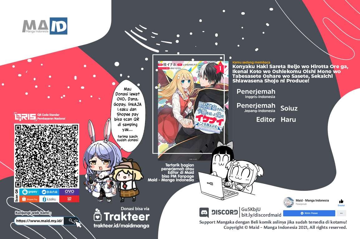 Konyaku Haki Sareta Reijo Wo Hirotta Ore Ga, Ikenai Koto Wo Oshiekomu Oishi Mono Wo Tabesasete Oshare Wo Sasete, Sekaichi Shiawasena Shojo Ni Produce!: Chapter chapter-5 - Page 1