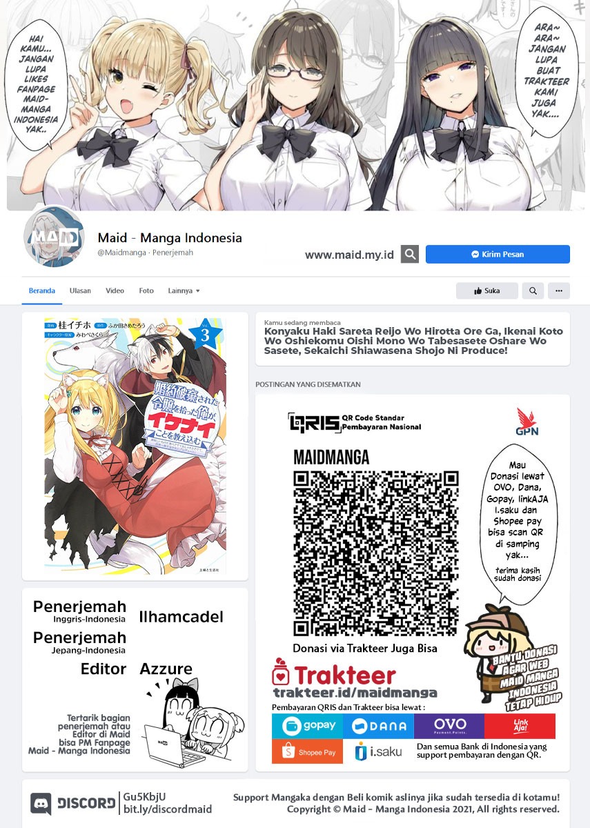 Konyaku Haki Sareta Reijo Wo Hirotta Ore Ga, Ikenai Koto Wo Oshiekomu Oishi Mono Wo Tabesasete Oshare Wo Sasete, Sekaichi Shiawasena Shojo Ni Produce!: Chapter chapter-9 - Page 1