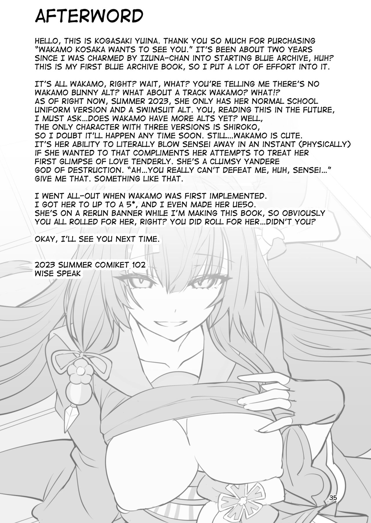 Kosaka Wakamo wa Aitakute Wakamo: Chapter chapter-1 - Page 35