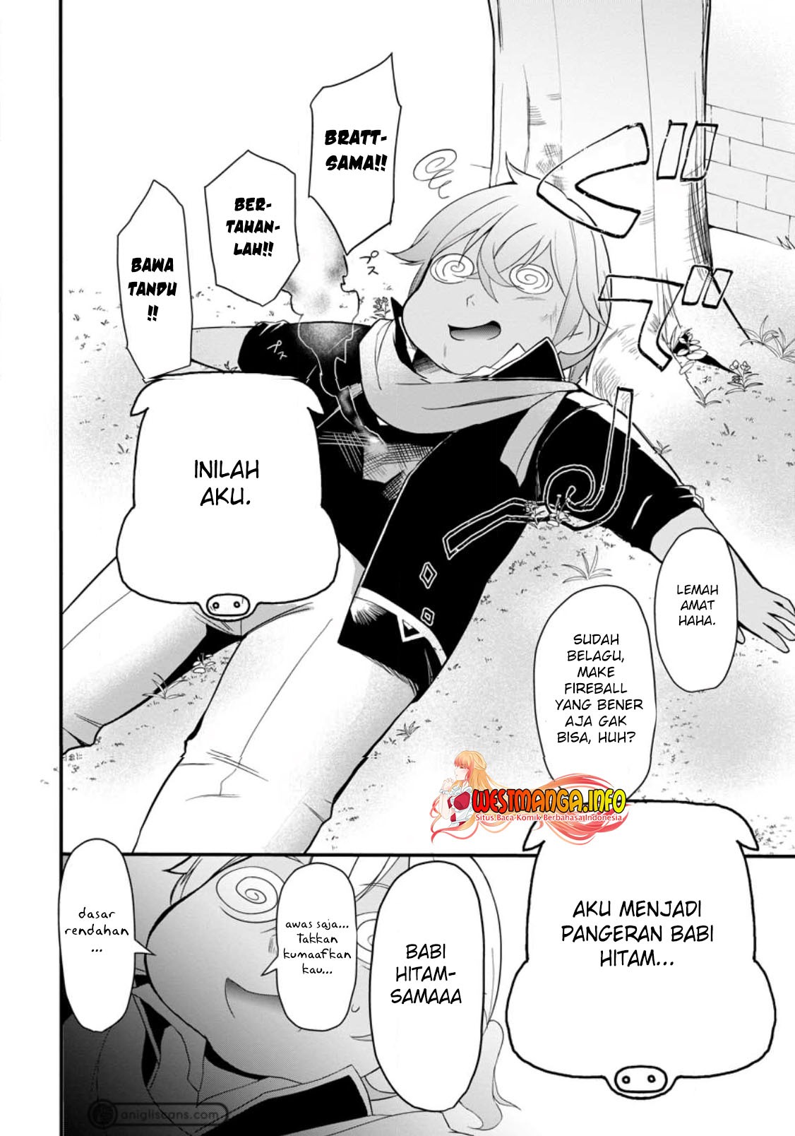 Kurobuta Ouji wa zense o omoidashite kaishin suru akuyaku kyara ni tensei shitanode shibou endo kara nigete itara saikyou ni natte ita: Chapter chapter-1 - Page 4
