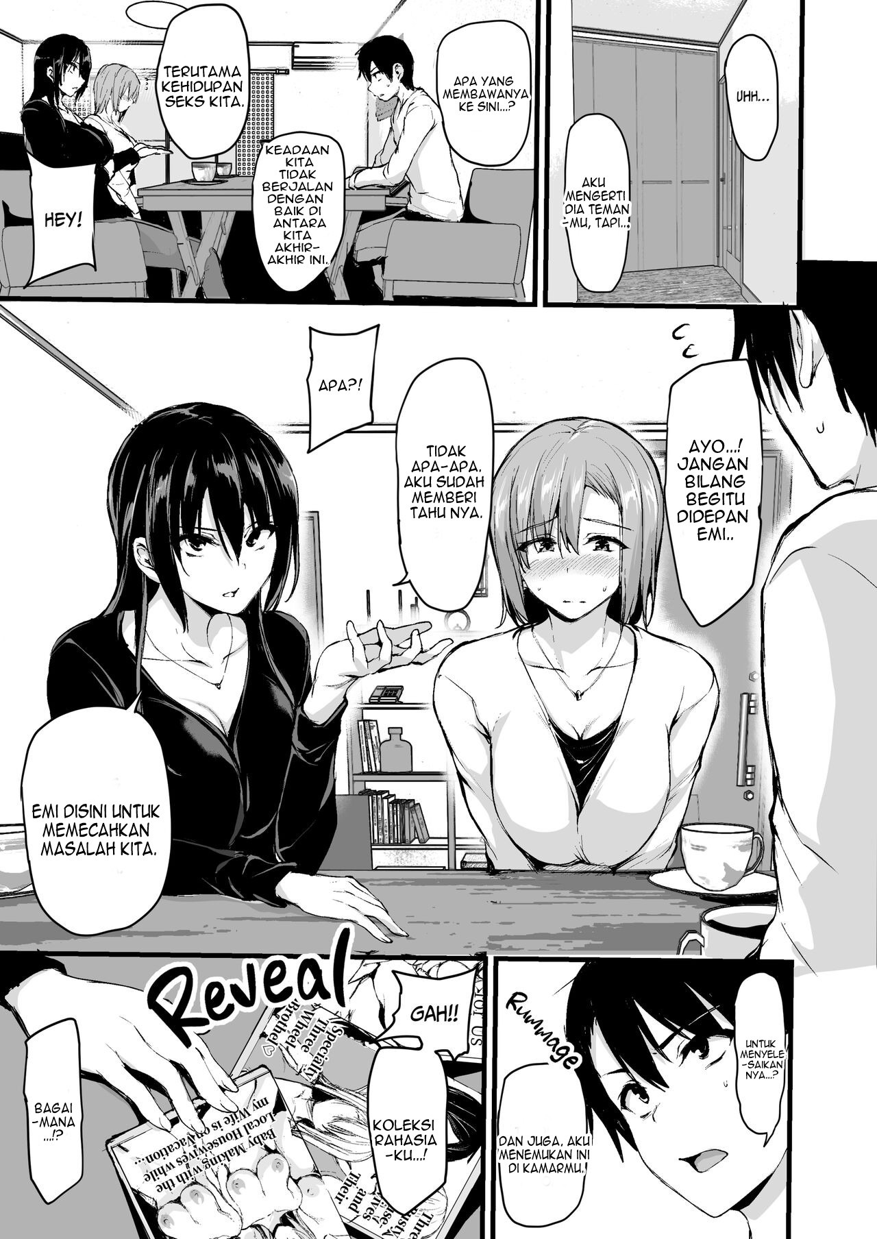 Kyonyuu ga Futari Inai to Bokki shinai Otto no Tame ni Tomodachi wo Tsurete kita Tsuma: Chapter chapter-1 - Page 5