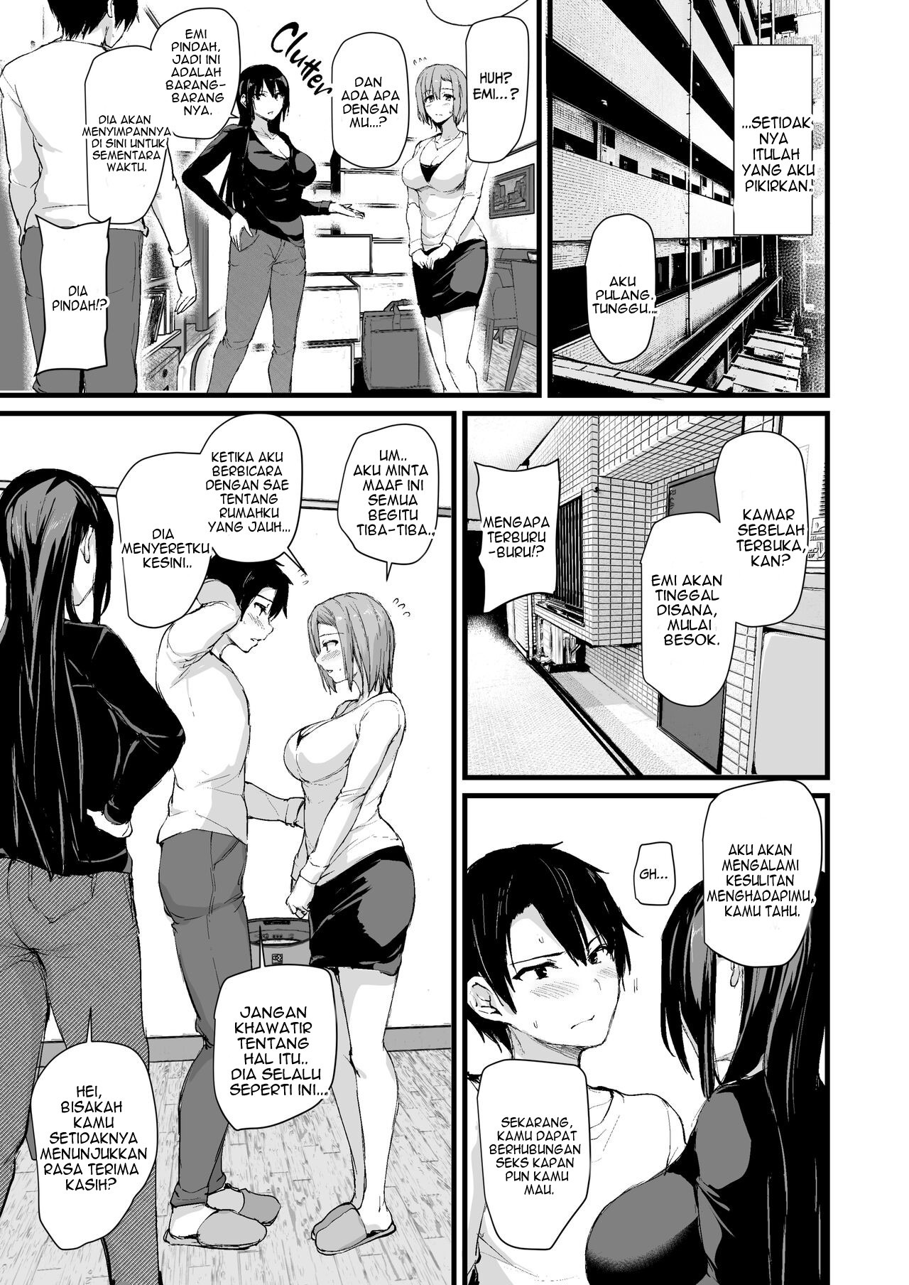 Kyonyuu ga Futari Inai to Bokki shinai Otto no Tame ni Tomodachi wo Tsurete kita Tsuma: Chapter chapter-1 - Page 55