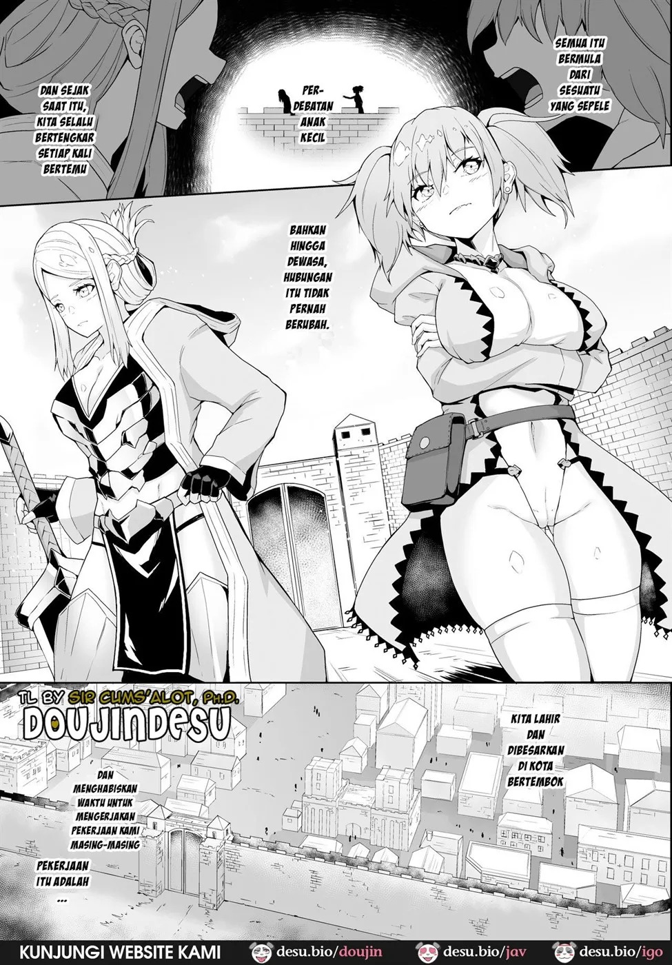 Level Drain Futanari Kyousei Sex o Saserarete, Subete o Ushinau Onna Mahoutsukai to Onna Kenshi: Chapter chapter-1 - Page 3